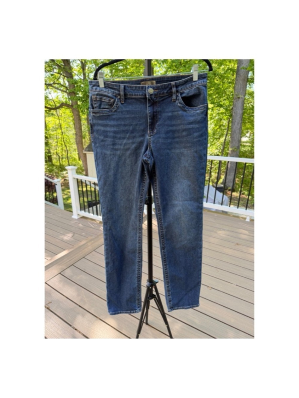 KUT from the Kloth Blue Straight Leg Jeans Size 12